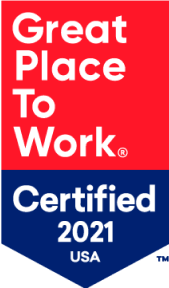 Certified badge top place to work.