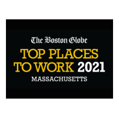 Boston Glob top places to work 2021.
